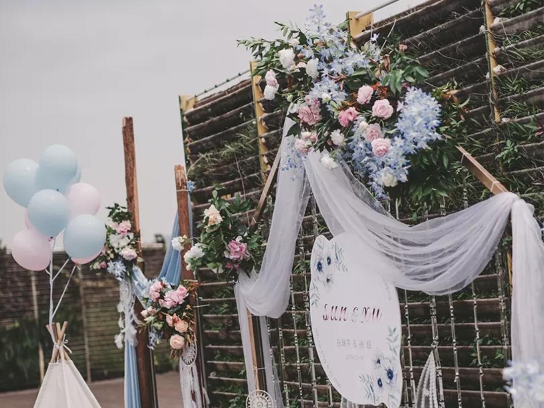 唯爱婚礼 .户外小清新布置+四大金刚