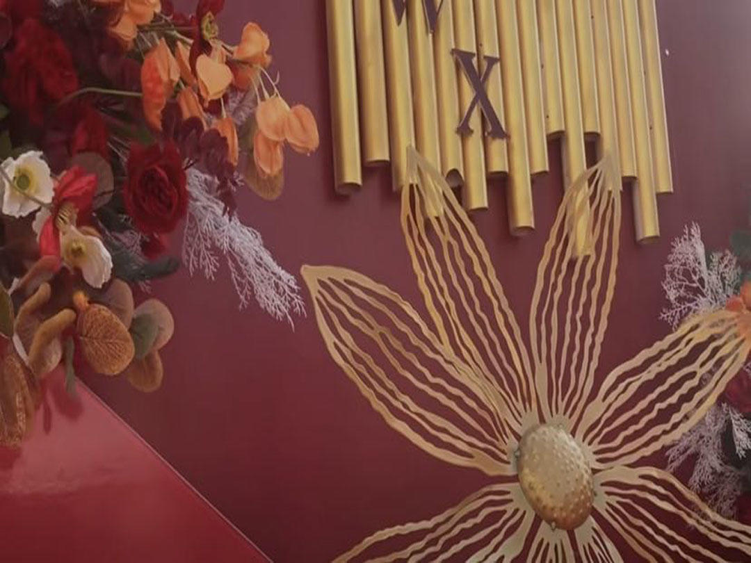 红金色户外婚礼最近挺火来一组分享给大家