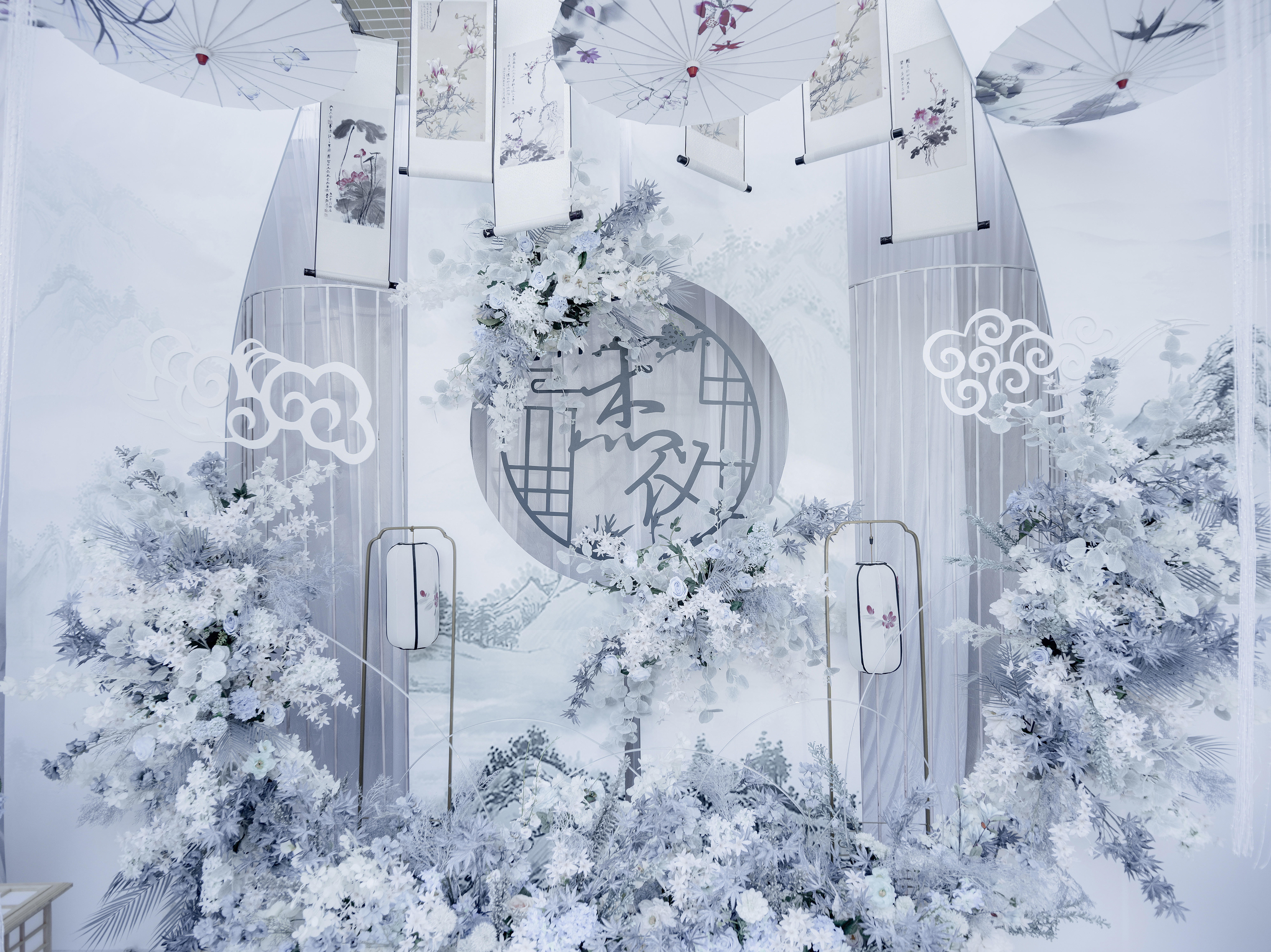 限时秒杀丨东方风韵淡蓝新中式婚礼