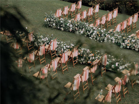 迷之出品—裸粉色户外婚礼