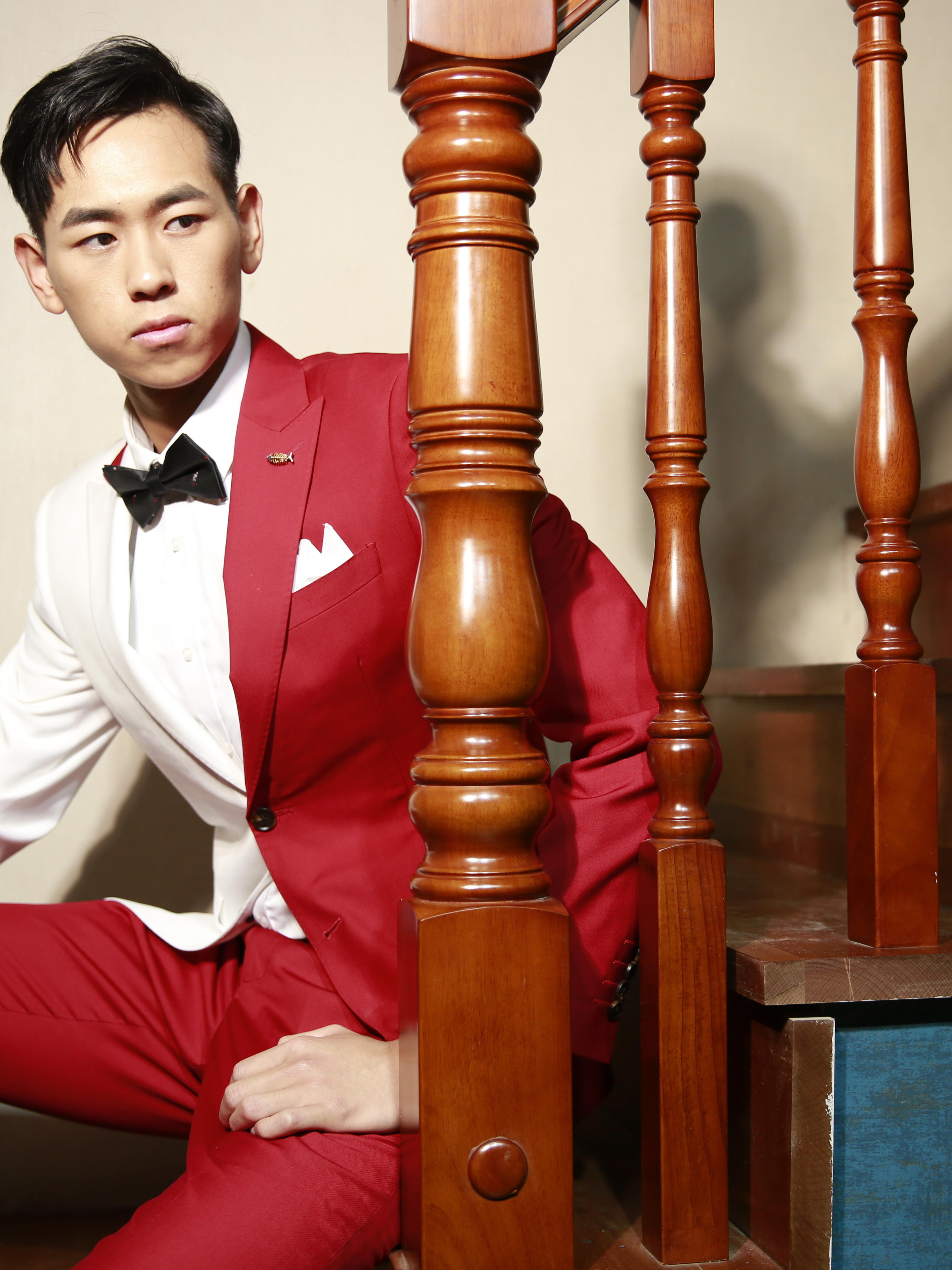 2020时装周红白拼色十件套