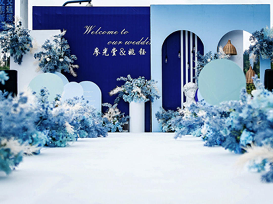 你太珍贵，值得世间所有美好作陪，遵义户外蓝色婚礼