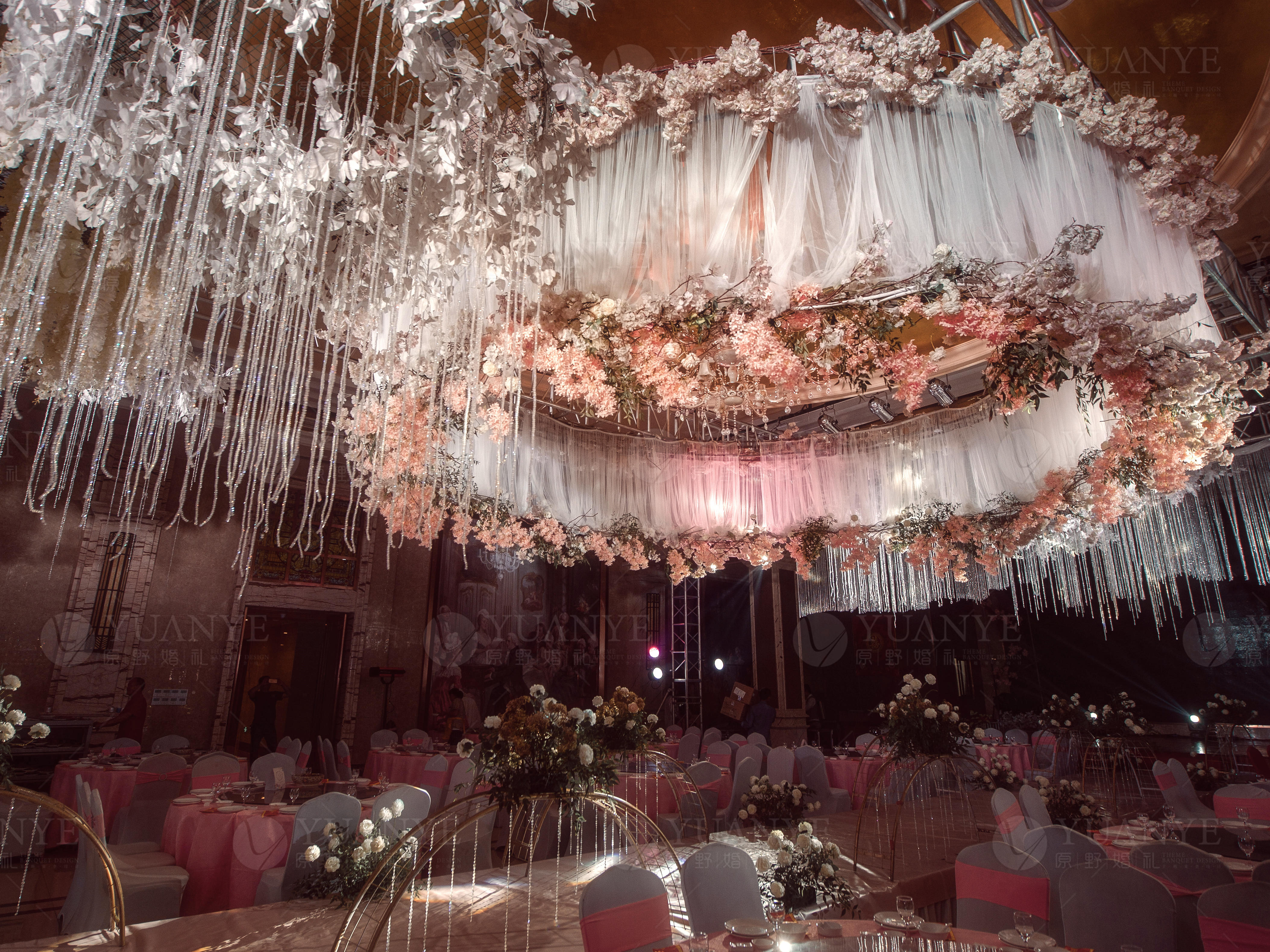 爱的告白 粉色真实婚礼原野婚礼