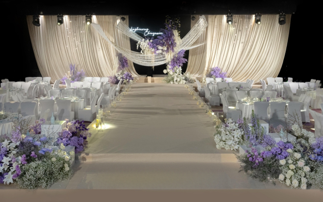 云墨嘉禮策劃｜香檳色布幔秀場風婚禮