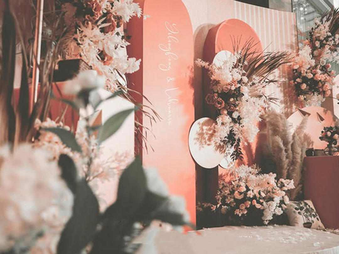 【In诺定制】留影区布置 莫兰迪婚礼 个性化定制