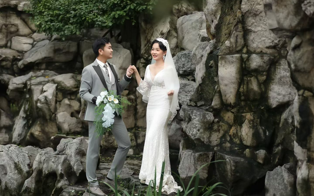 大明湖外景婚纱照