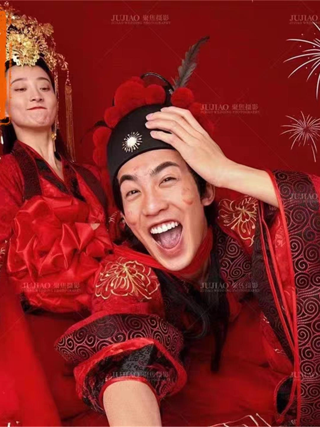 中式汉服古代婚服中国风+14件套总监跟妆