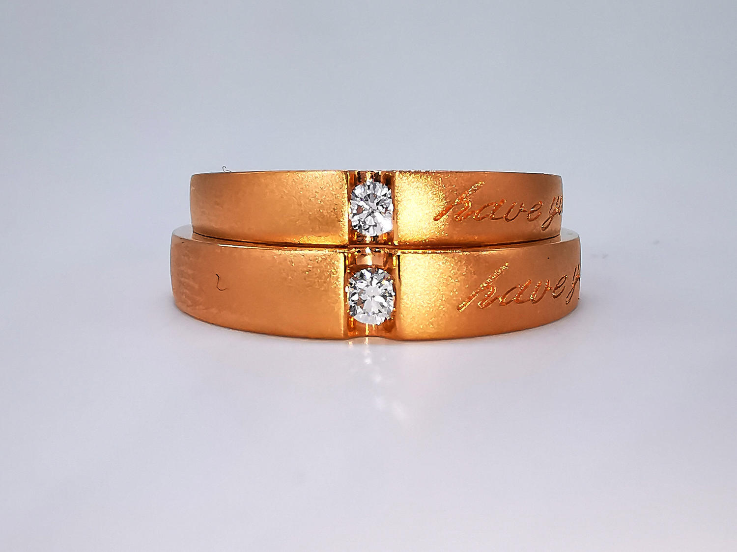 【奥斯珠宝】结婚对戒/情侣对戒/倾心