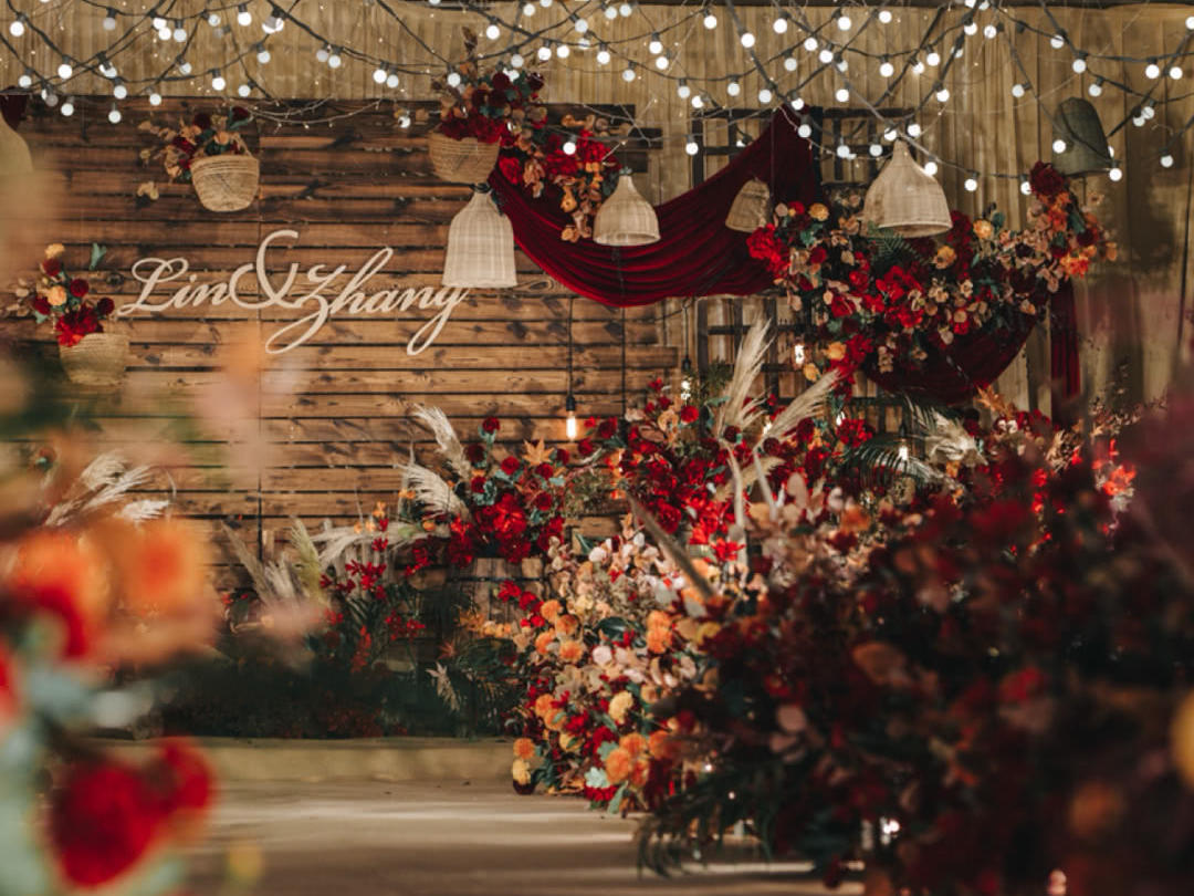 【金叶婚礼】 复古秋色系婚礼 田园风婚礼