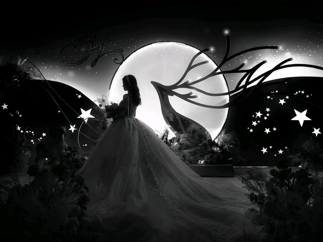 【林深时见鹿】童话色彩雾霾蓝婚礼