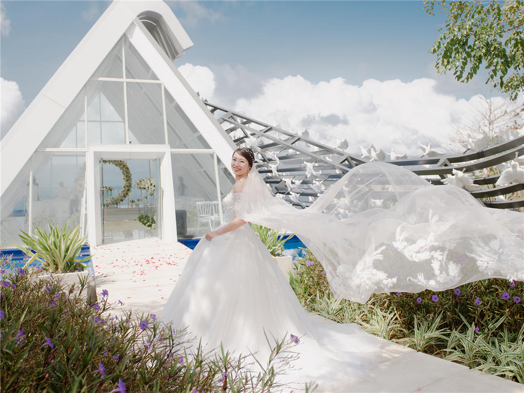 【全馆任选】出门纱/中式+大拖尾主纱+2件礼服