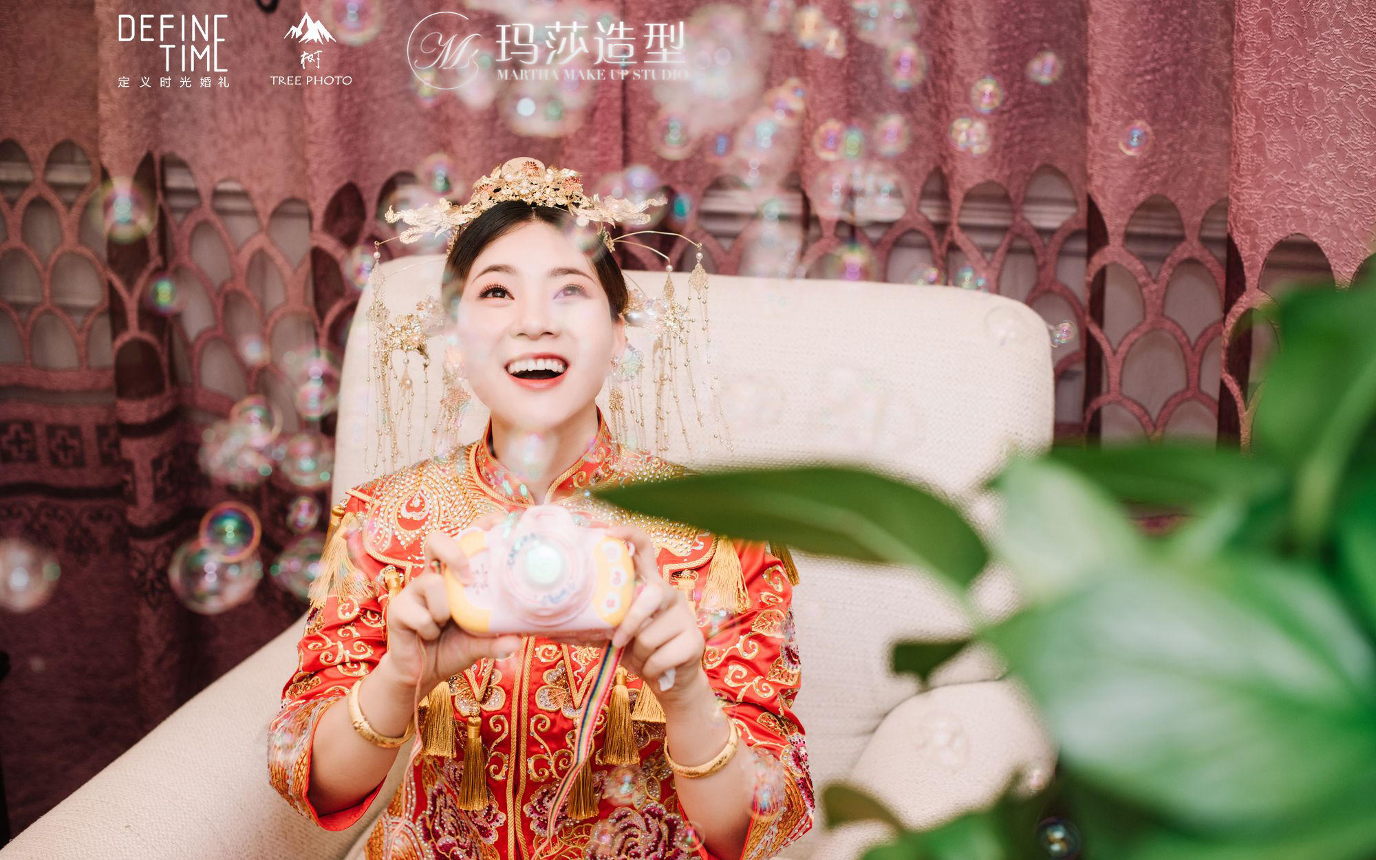 玛莎造型新娘跟妆婚礼花絮