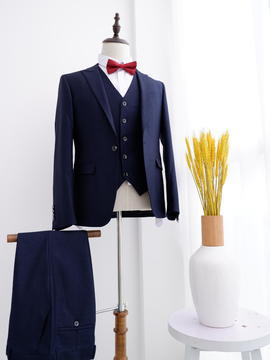 【南葵】量身定制男士西装5件套绅士精品西服套装 