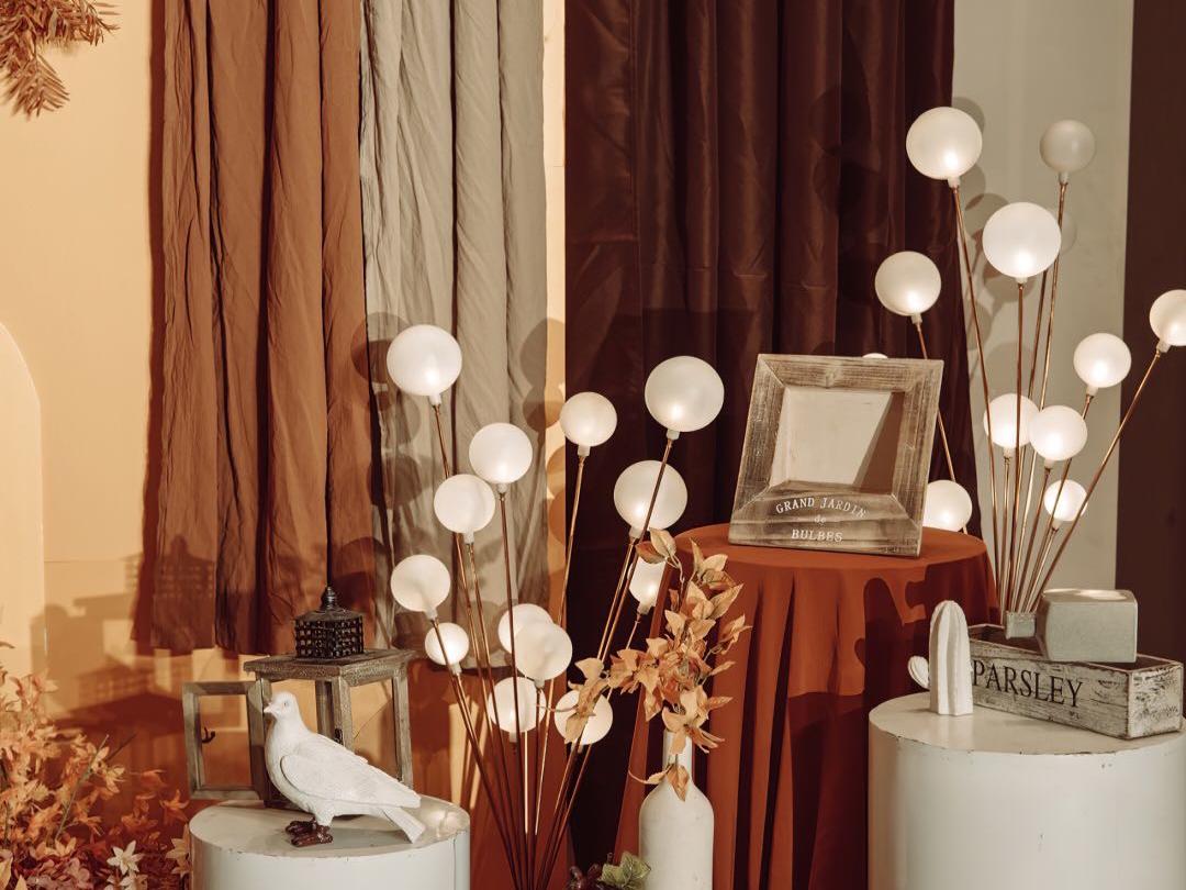 秋色系婚礼橙色和棕色的相遇