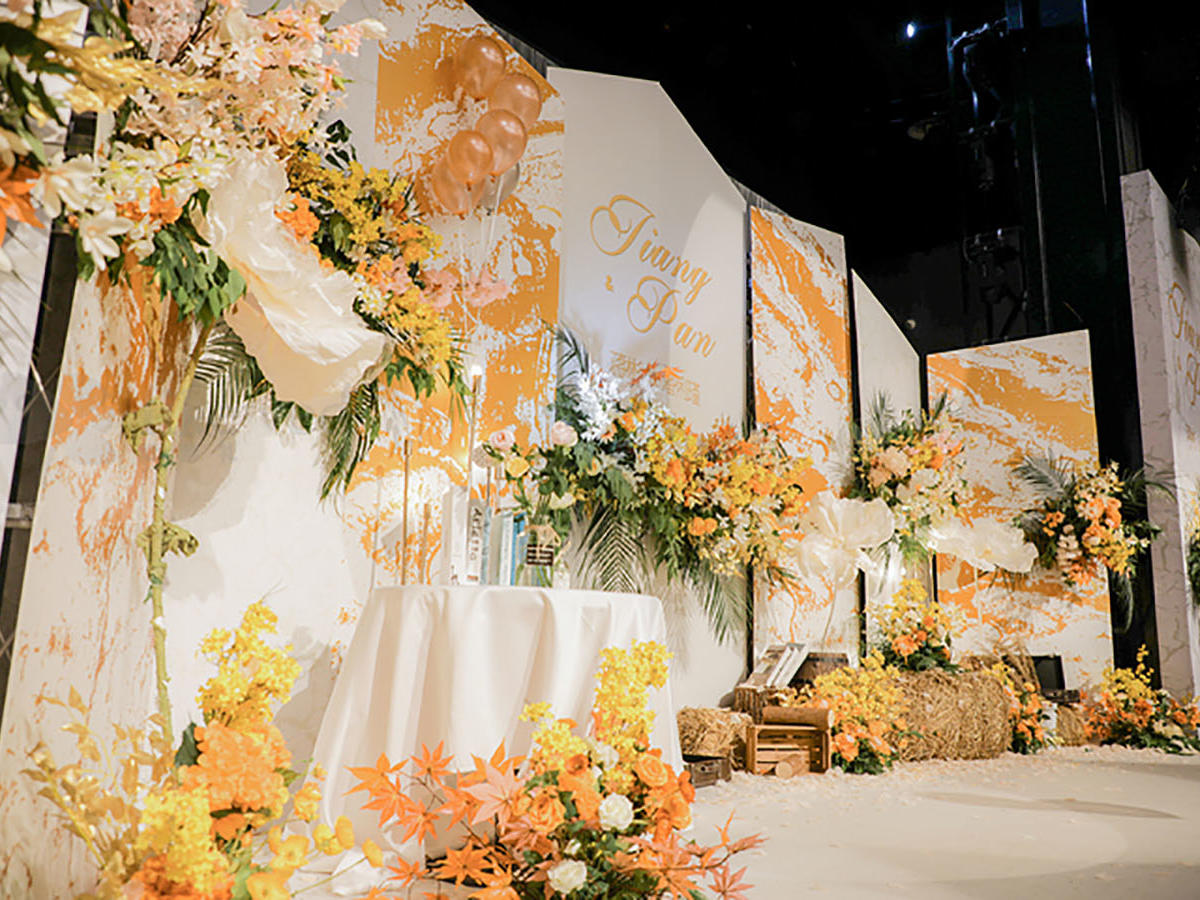 良缘美嫁（苏州）婚礼艺术中心@《橘黄色婚礼布置》