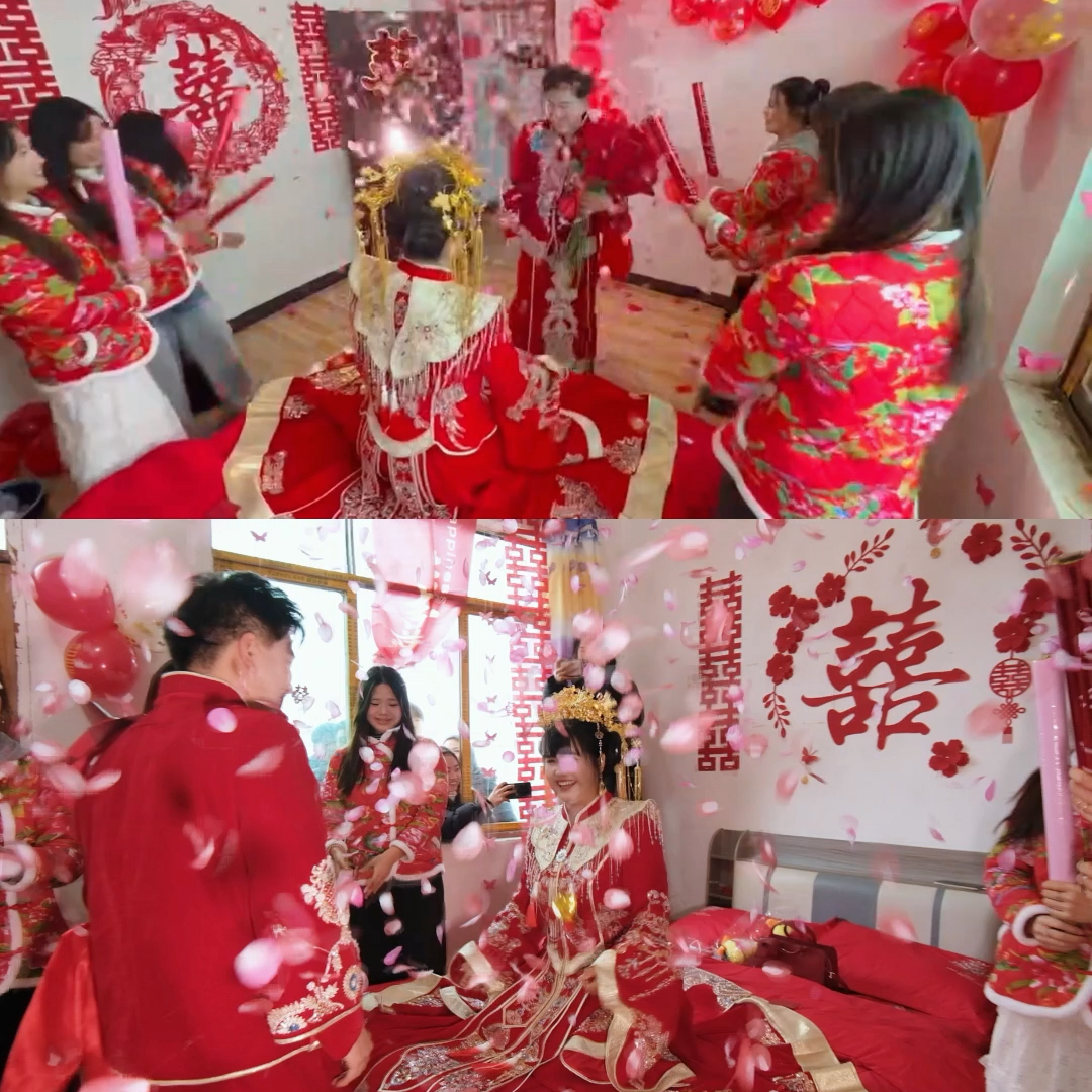 娶到喜歡的人笑容是藏不住的