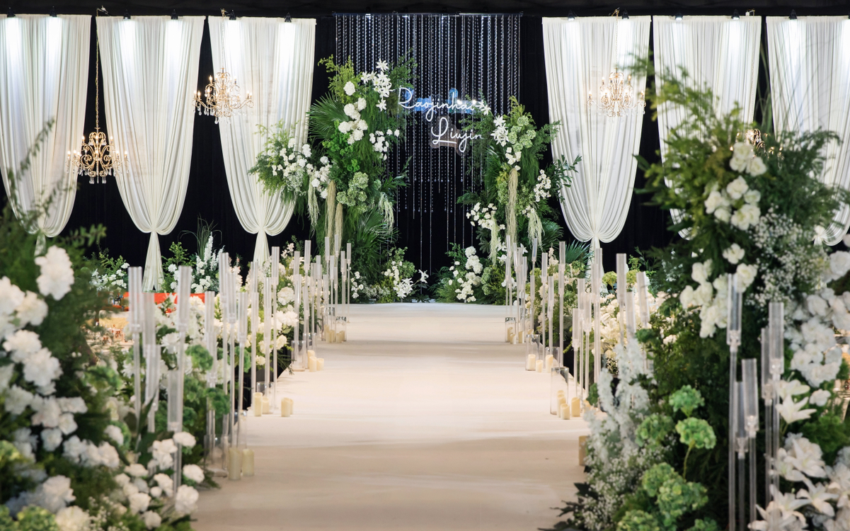 白綠色系韓式小清新婚禮