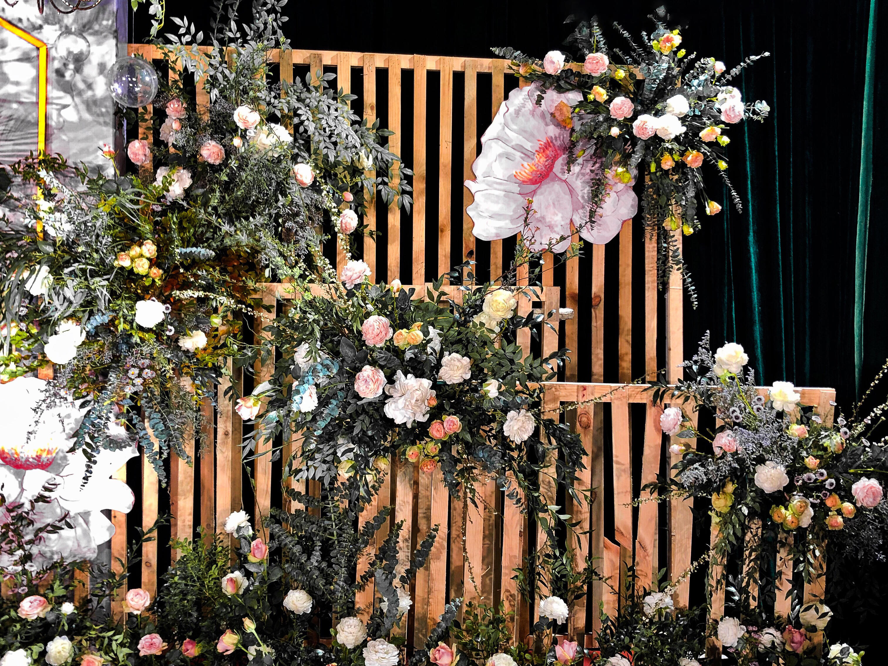 【萧山埃菲尔婚庆】粉绿色森系婚礼