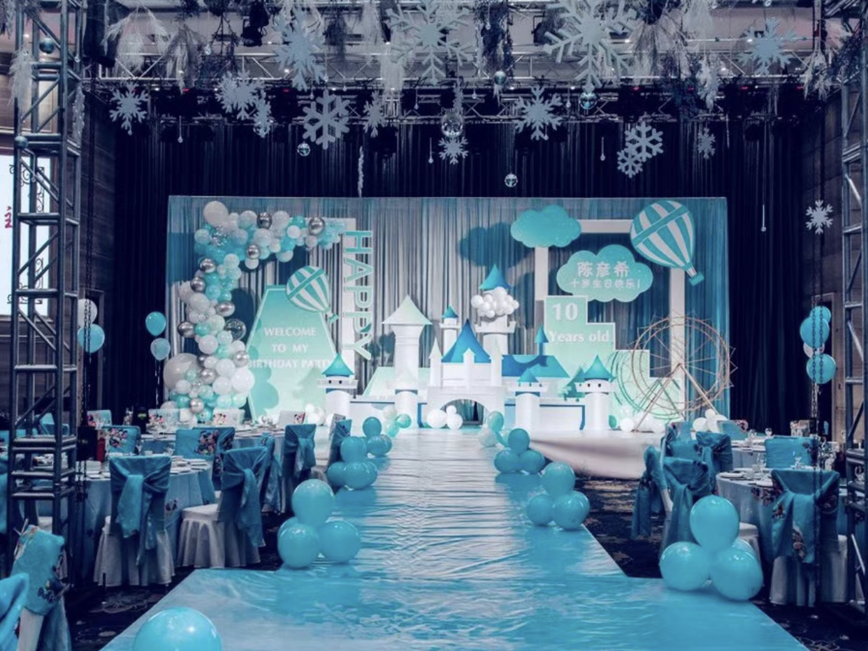 【沐午婚礼】 婚礼舞台T台酒店家里礼堂布置