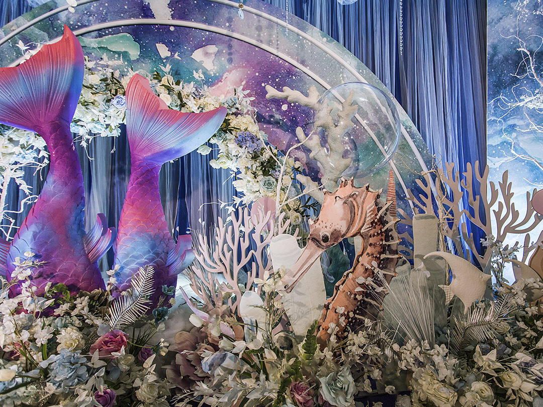 美轮美奂 梦幻海洋主题婚礼