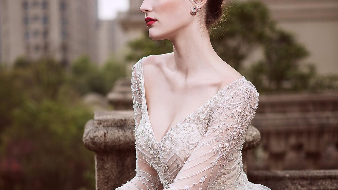 ELLA婚纱  超值华丽主纱，女王婚礼必备