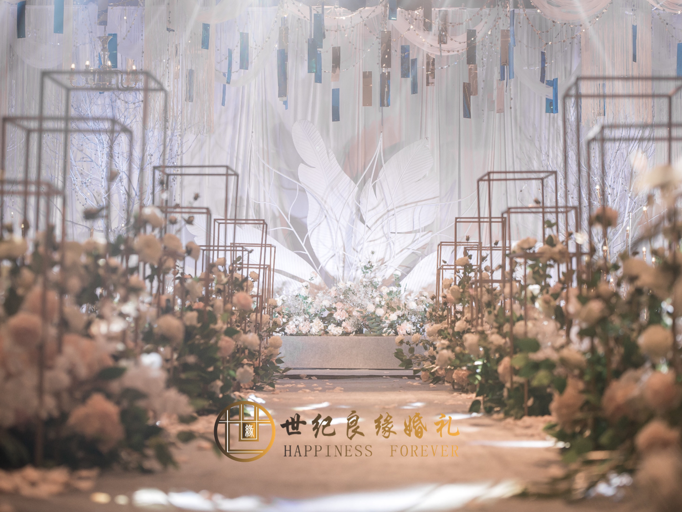 (世纪良缘婚礼）温润如你 | 一场香槟粉的暖色系