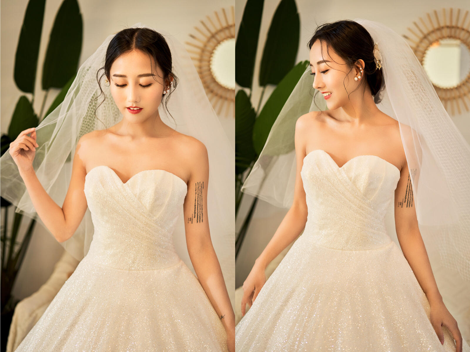 【鹿笙本级热卖】仪式婚纱9件套+跟妆套餐