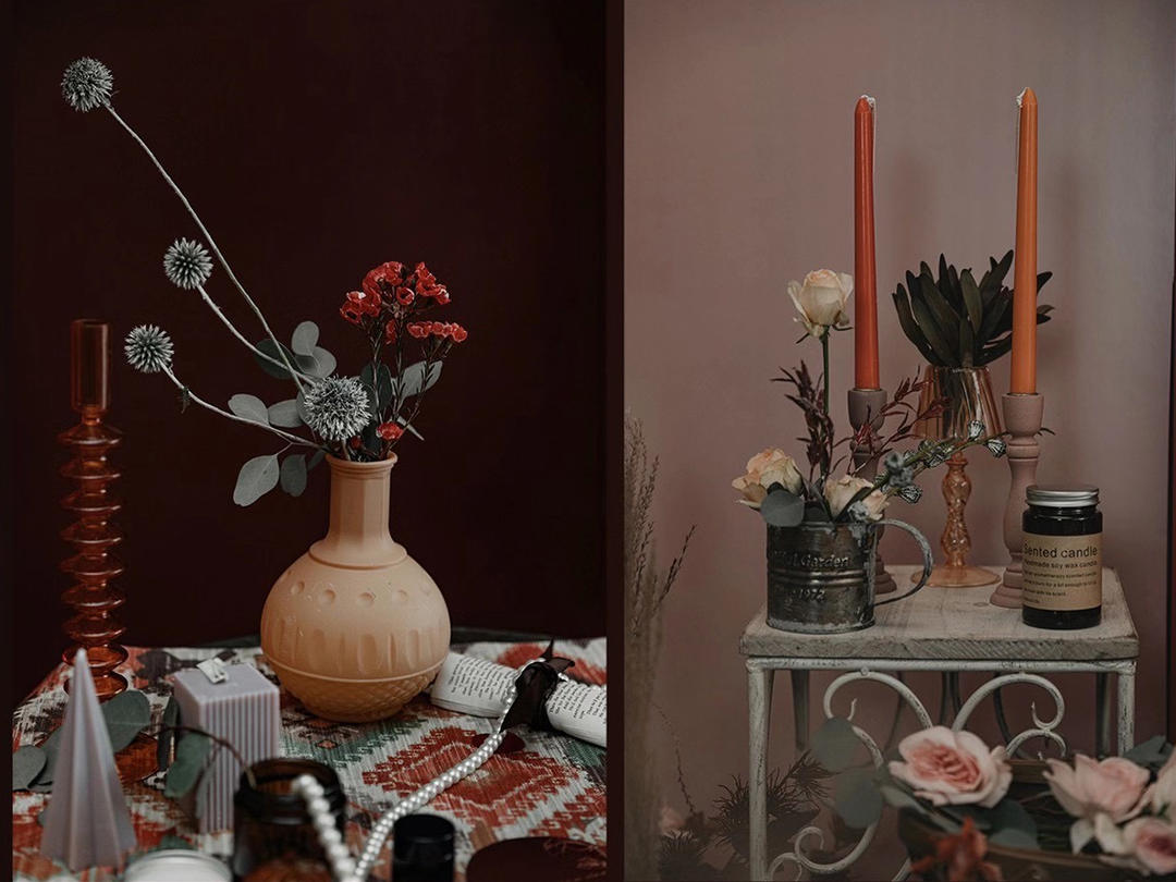 中国馆酒店复古美式几何简约红色婚礼