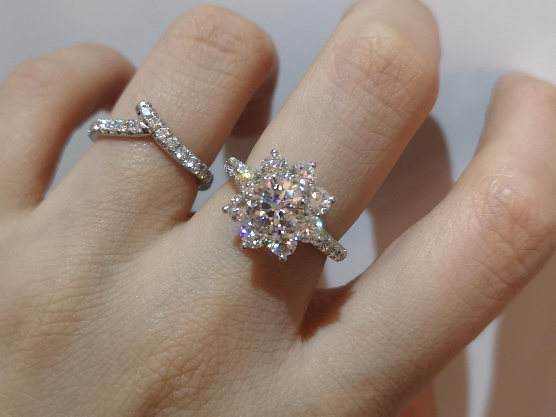 太阳花  系列  求婚钻戒