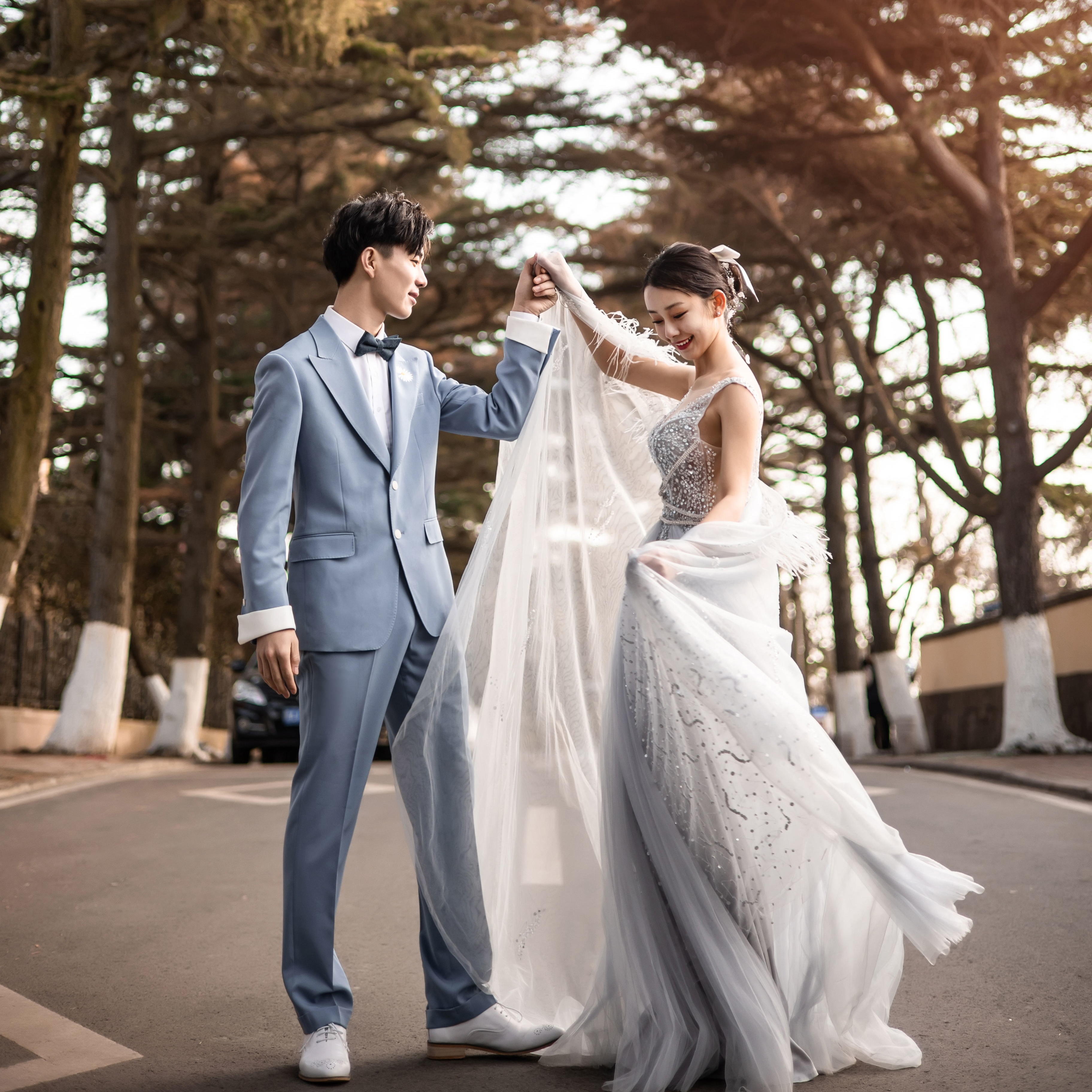 青岛黄岛婚纱摄影/10服10造/一价全包