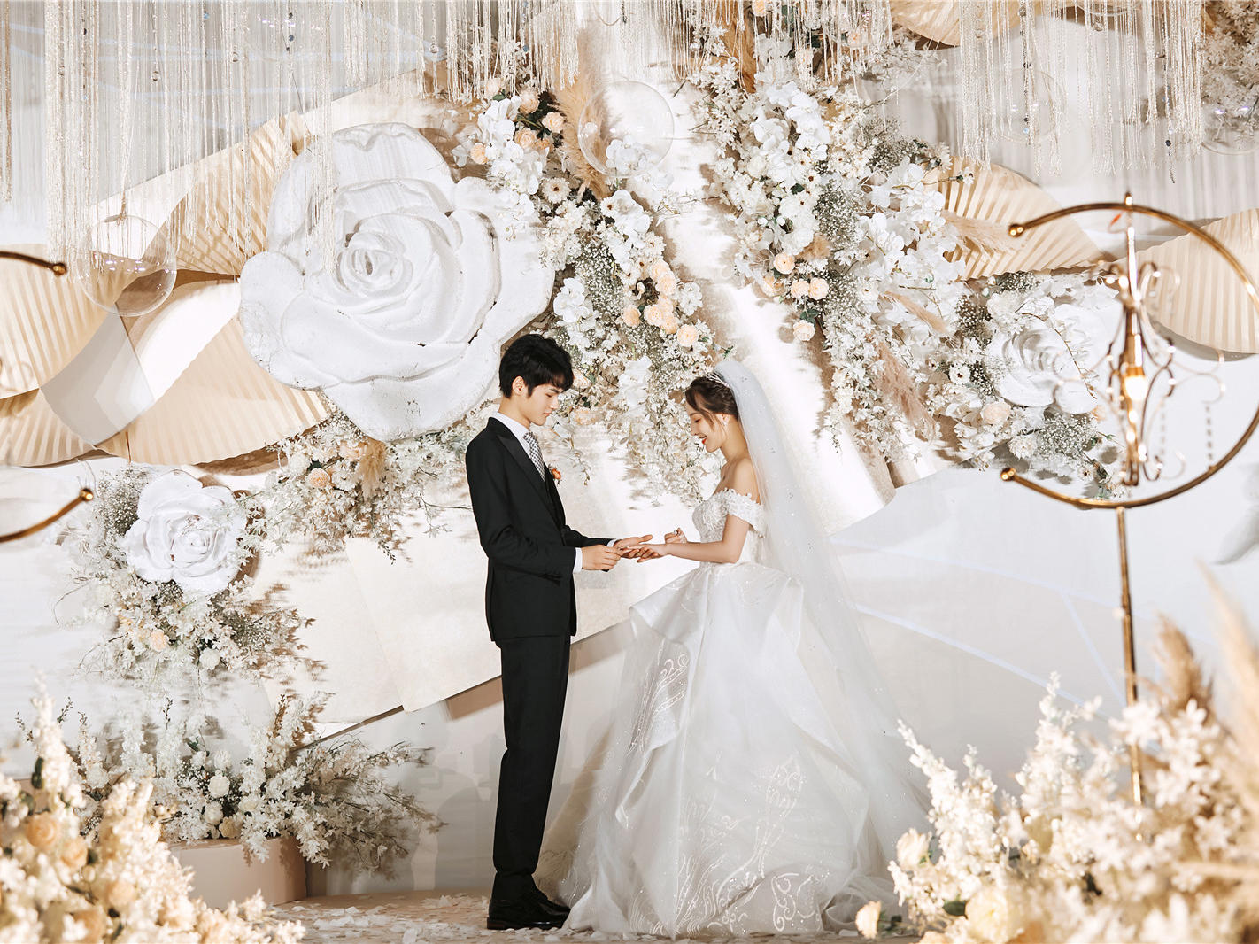 【香槟梦纯布】沉浸系轻奢西式室内婚礼现场