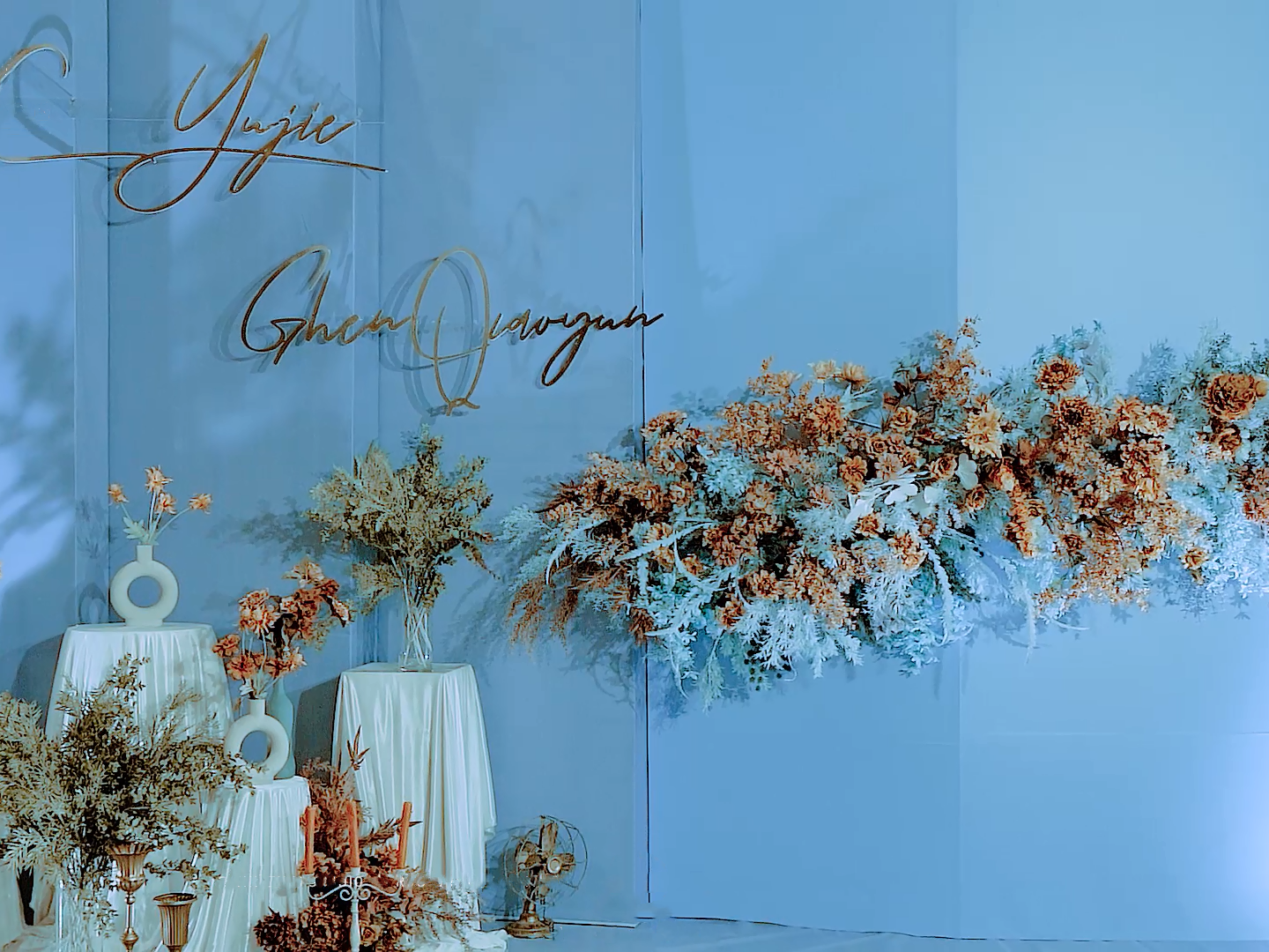 简约大气雾霾蓝婚礼《静心雾语》