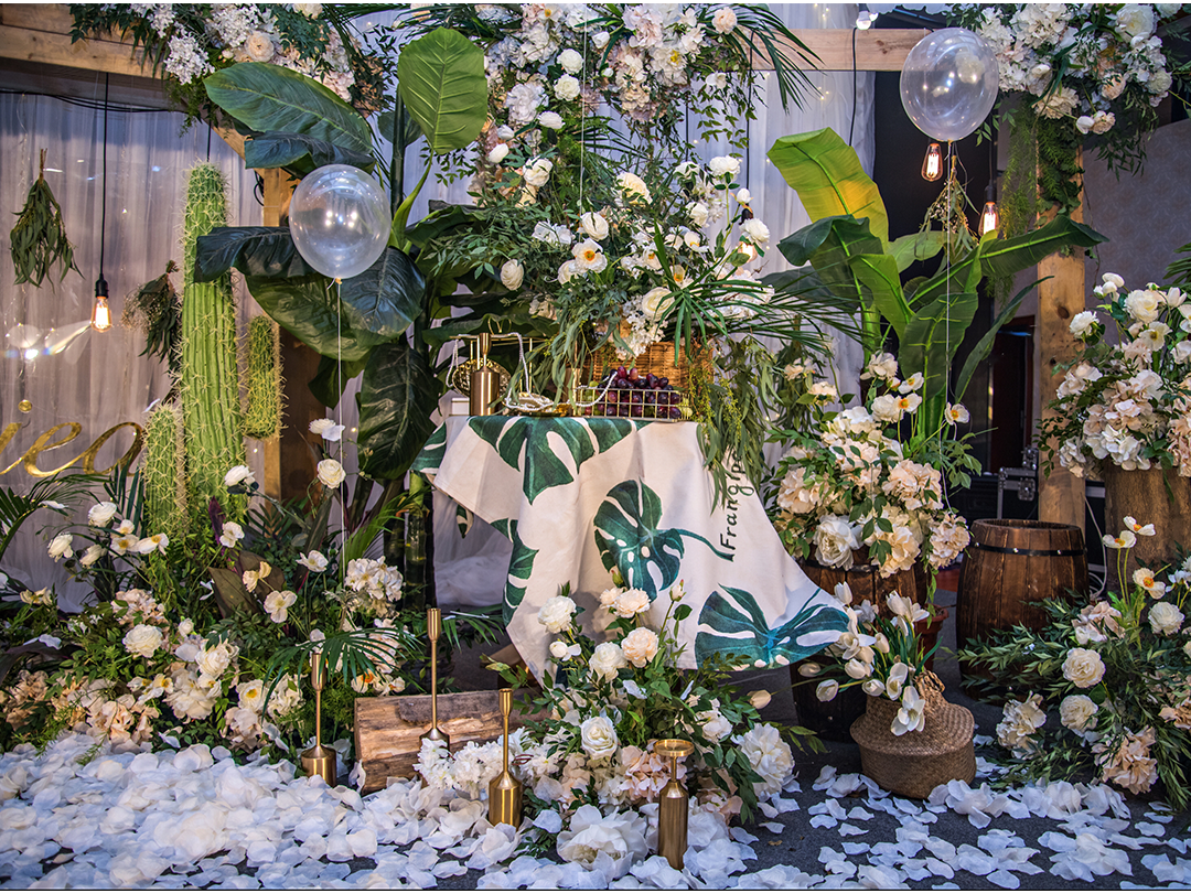 爱尔语典  白绿色森系小清新婚礼