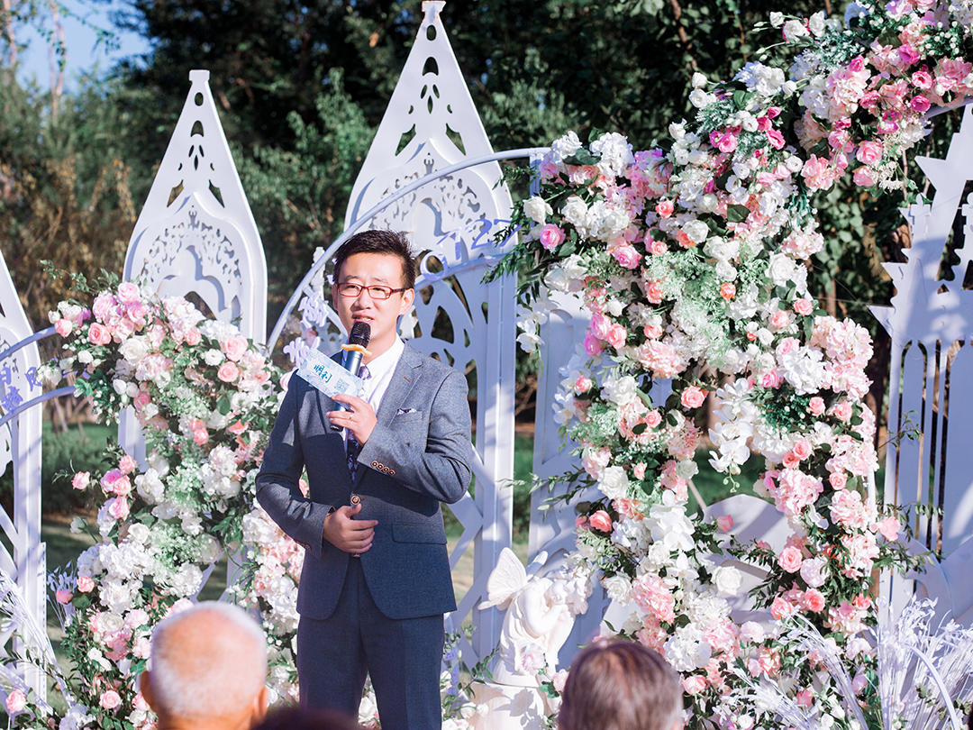 今生有約賽石花園粉色系浪漫戶外婚禮