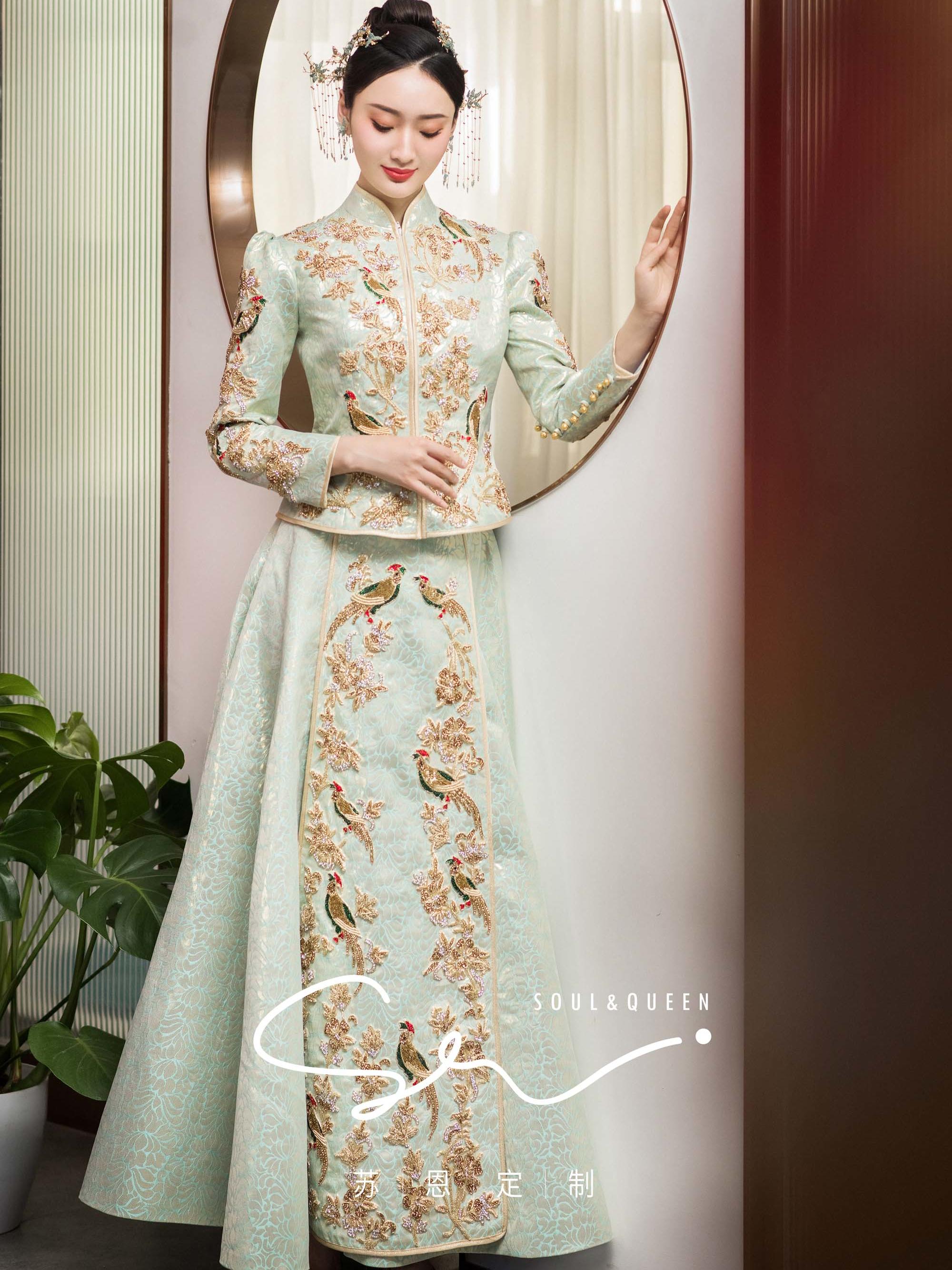 【7件套超值性价比】婚纱礼服中式轻奢新娘婚礼套餐