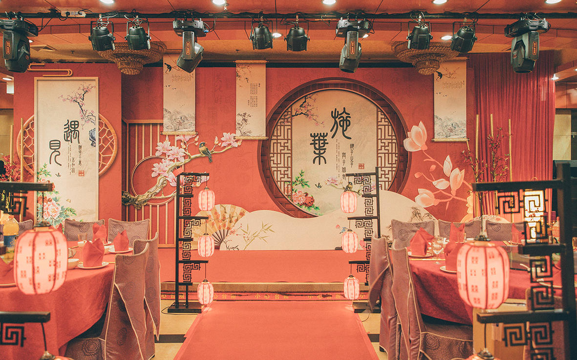 5380经济型纯布置套餐 留影区+签到区+舞台区