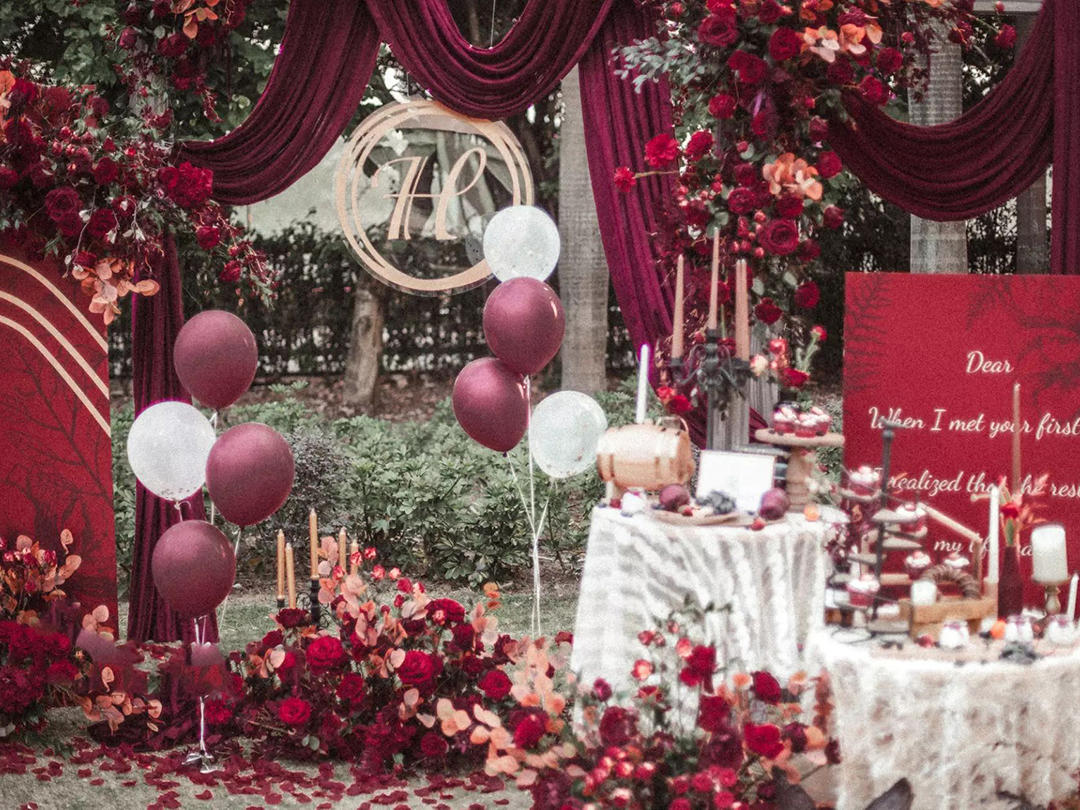 ins风简约时尚 高设计感的户外婚礼 一价全包