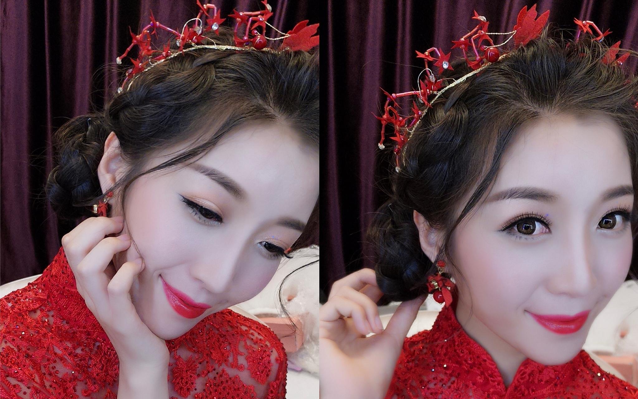 【布蕾丝】资深档全程跟妆4造型+新郎婆婆妆