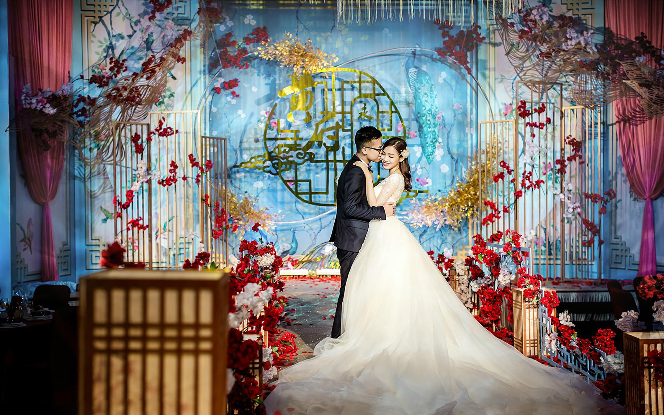 小清新风格大理石主题婚礼