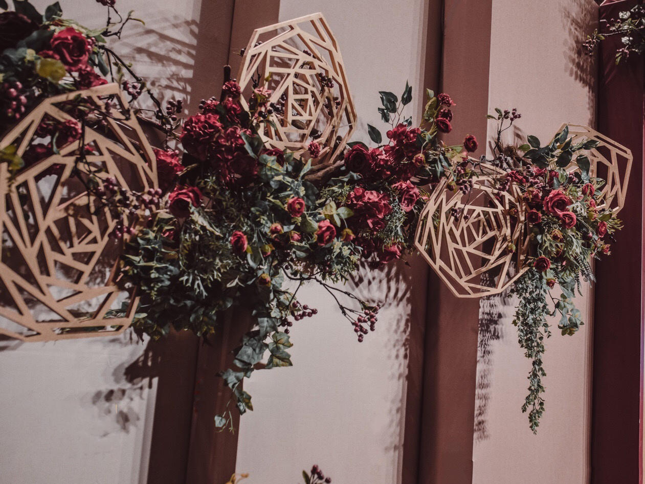 【大雅婚礼】红金简约大气酒红色婚礼