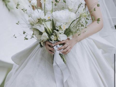 韩式 | 高定轻奢婚礼-白绿色系
