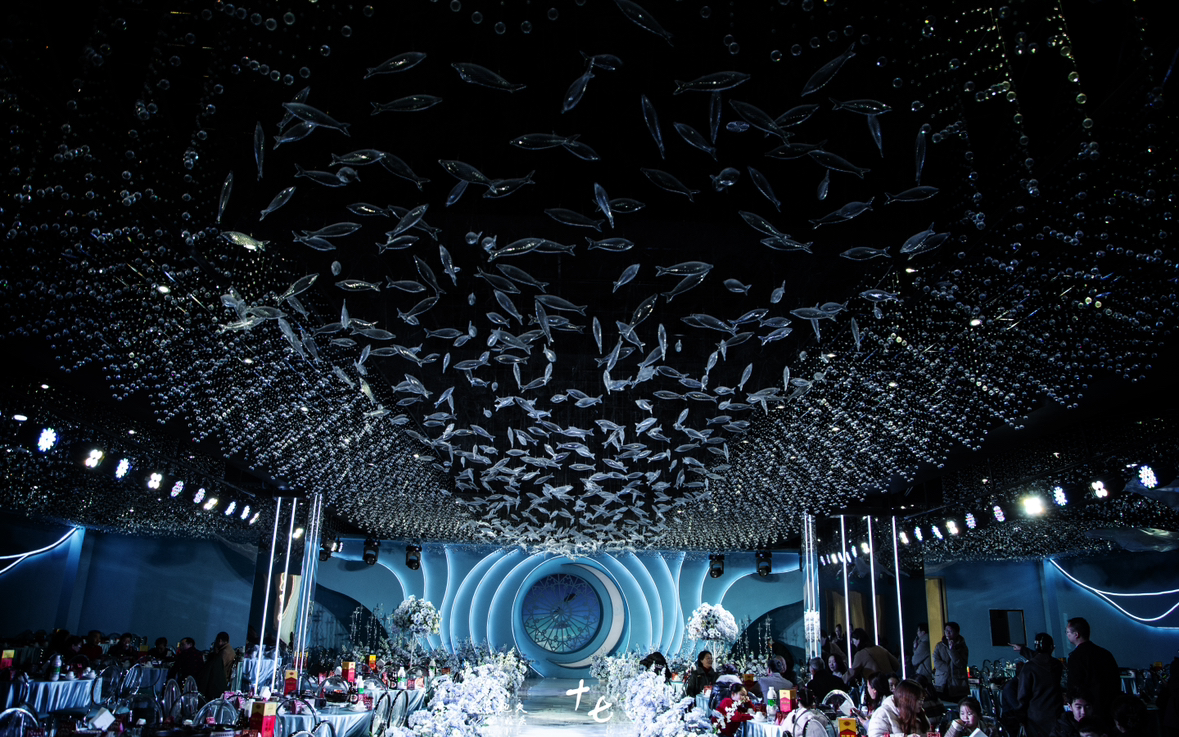 藍(lán)色系海洋主題婚禮