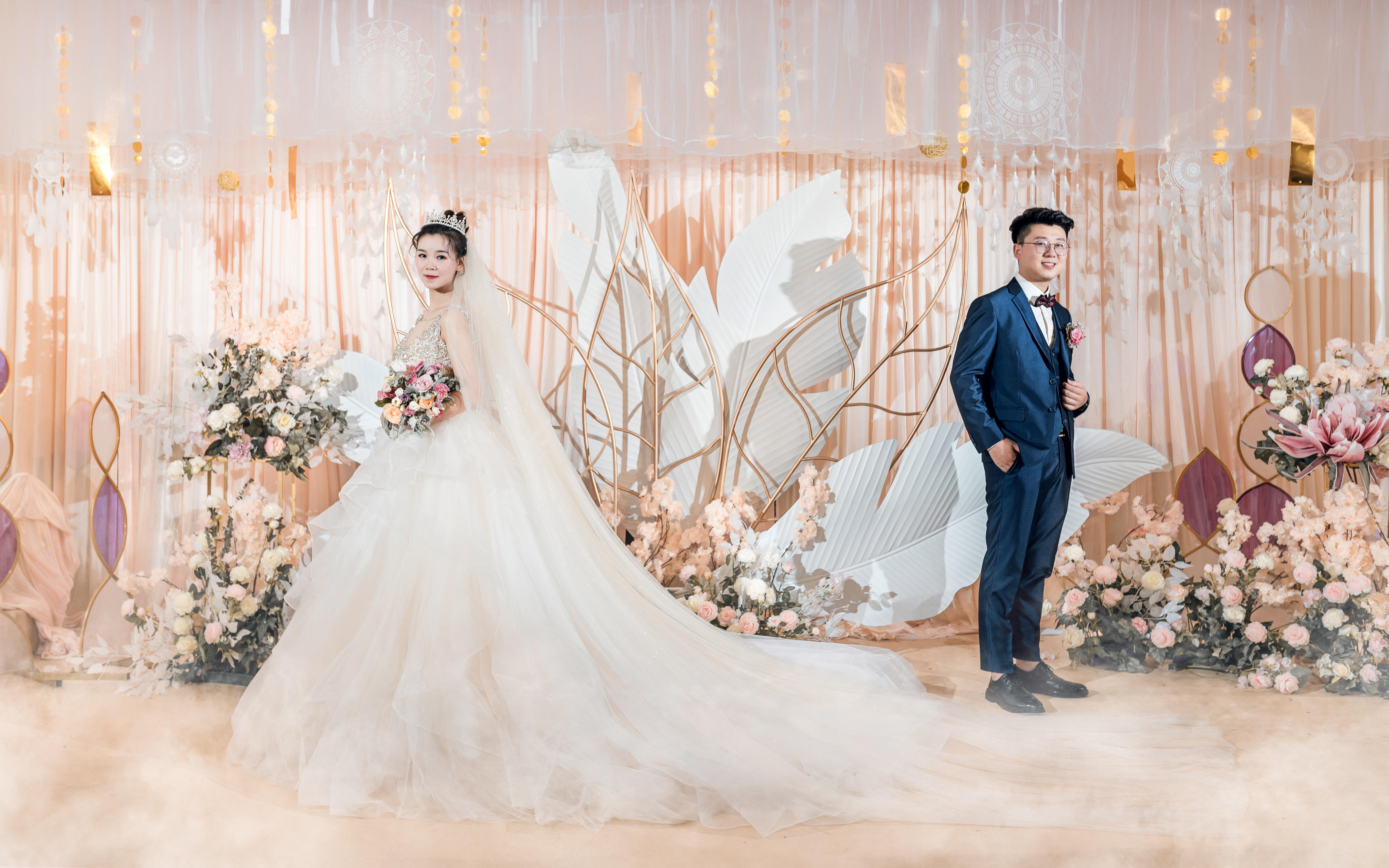 【芊芊婚礼】  香槟色唯美清新婚礼