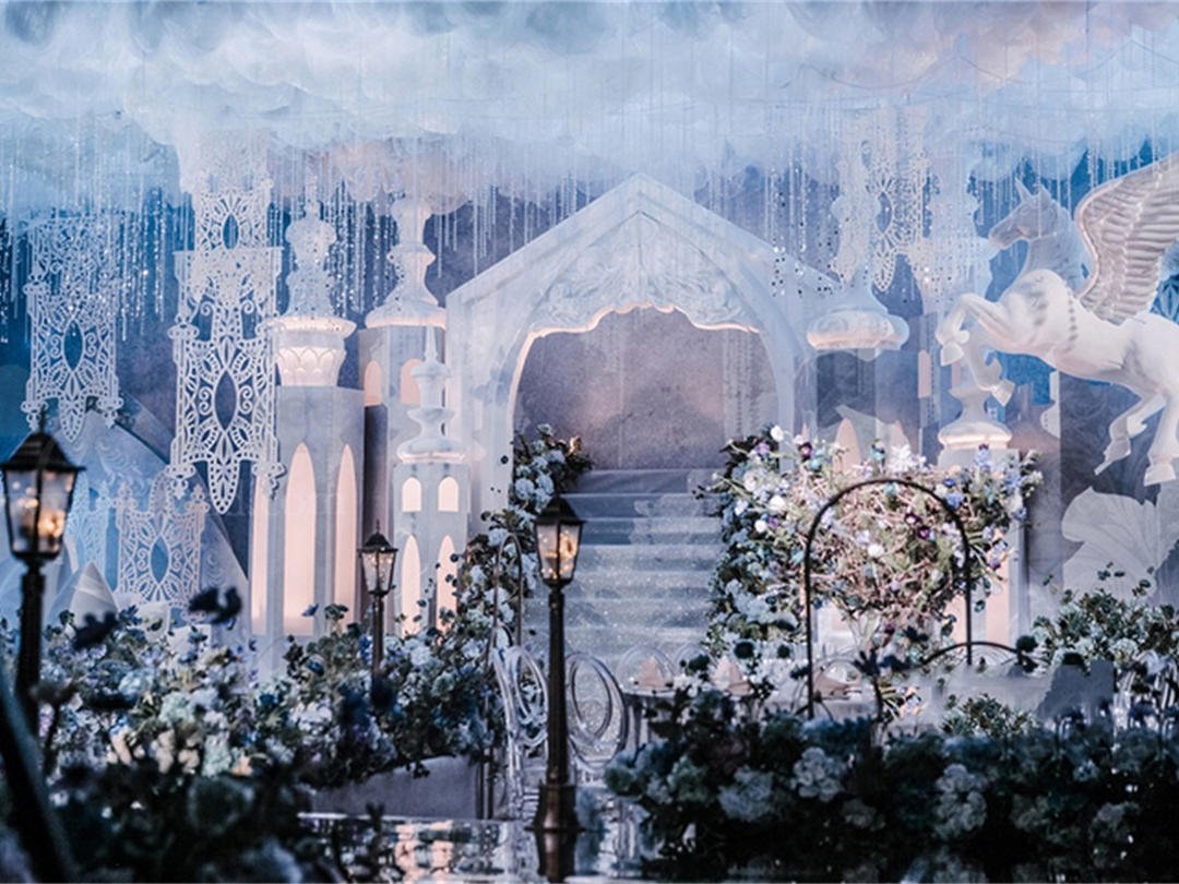 《Swan Castle》蓝色系奢华梦幻婚礼