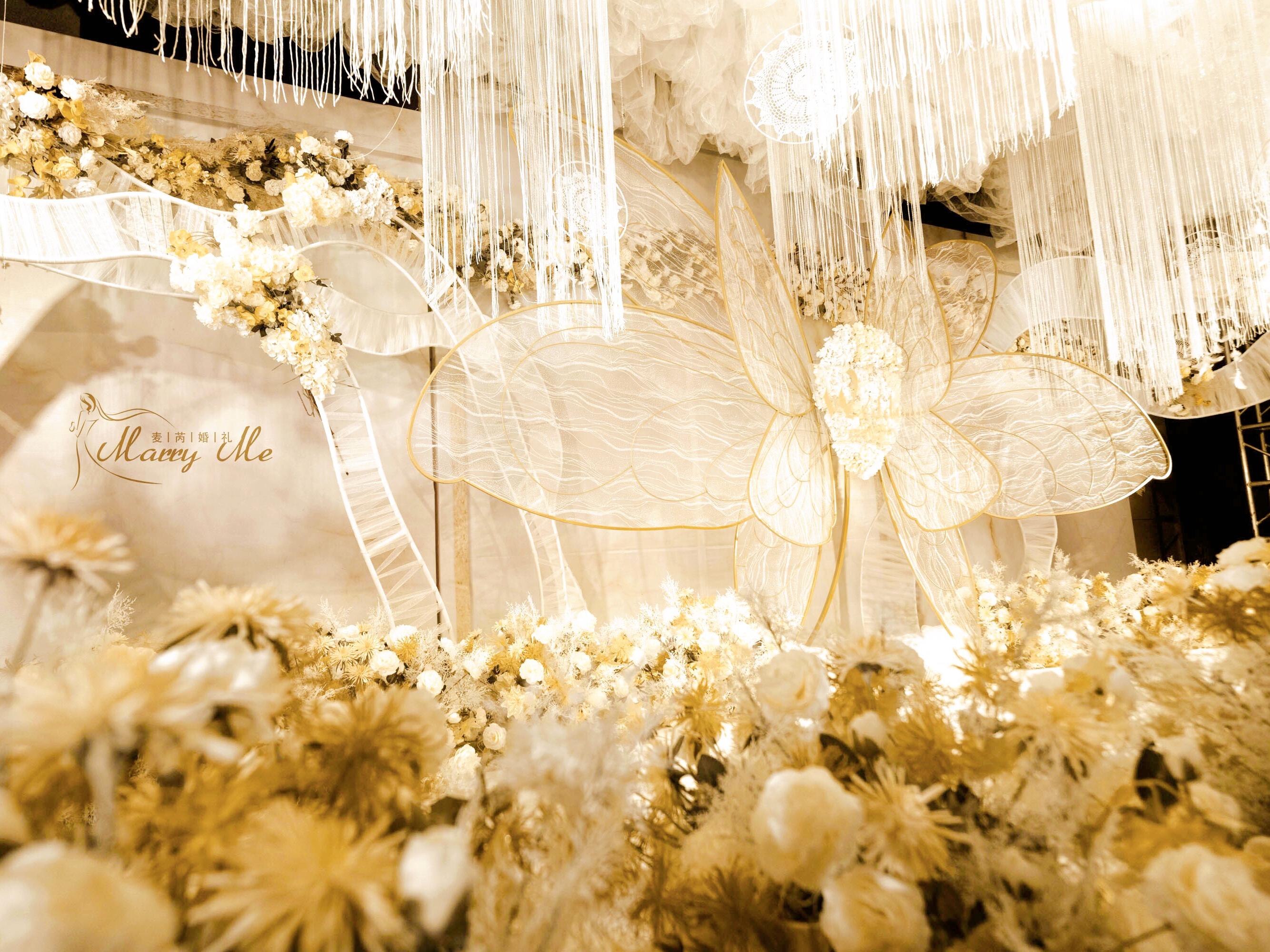 【麦芮婚礼】香槟色蝴蝶婚礼