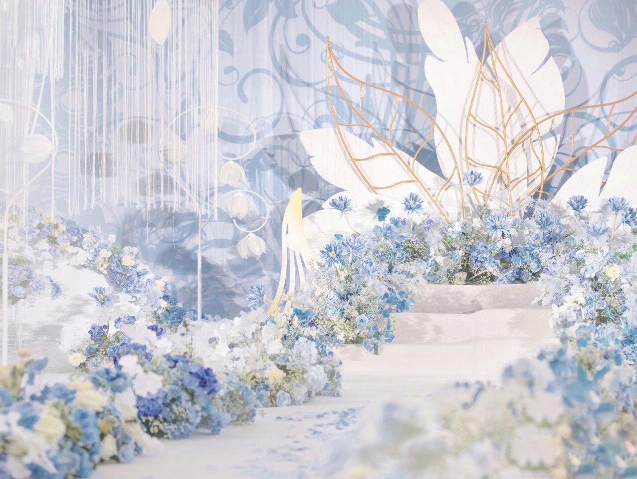 【麦芮婚礼】蓝色公主系婚礼赠所有人员