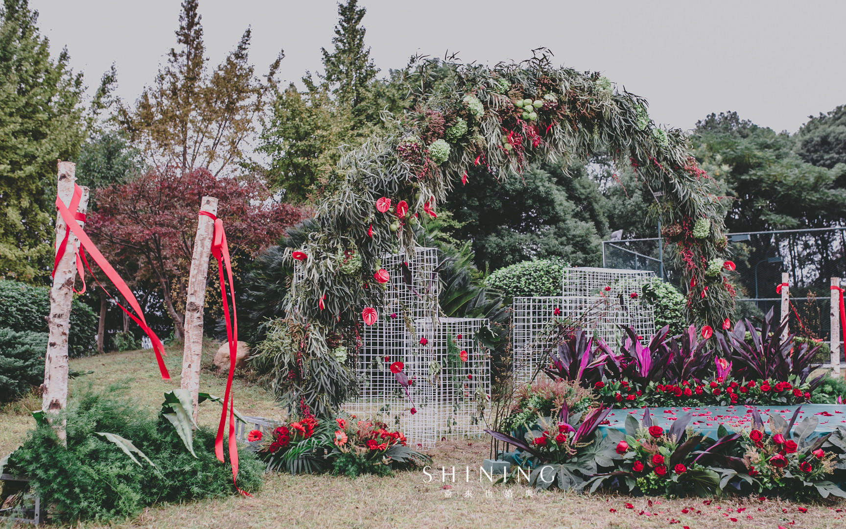 2019户外婚礼布置 小清新