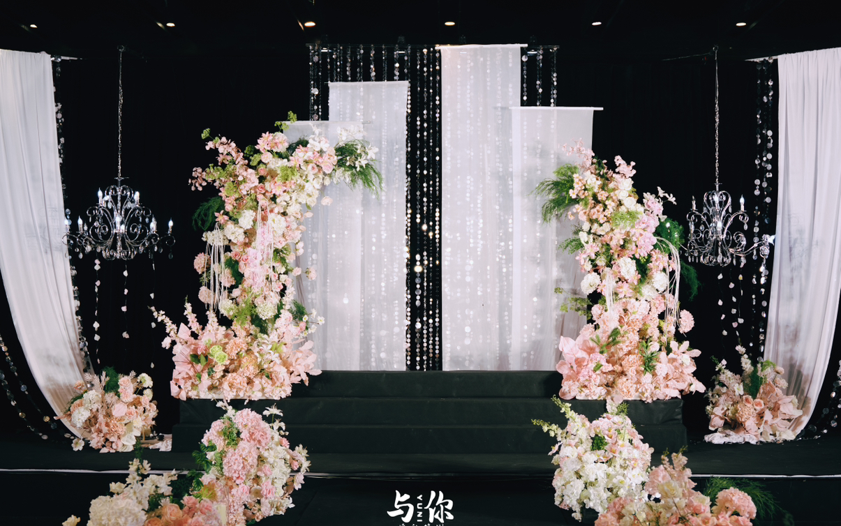 白绿粉演绎韩式浪漫婚礼