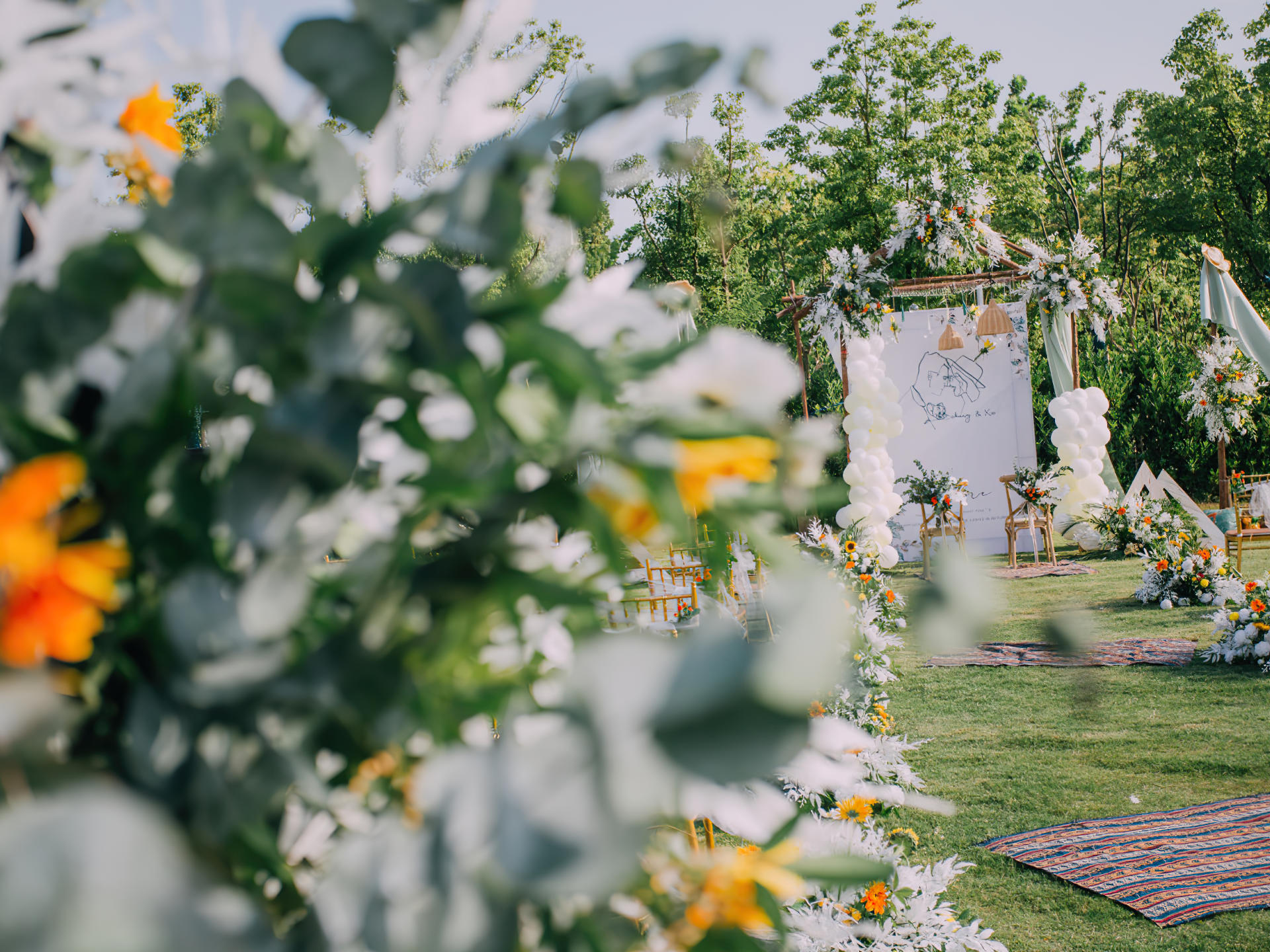 小清新户外婚礼小预算含金刚