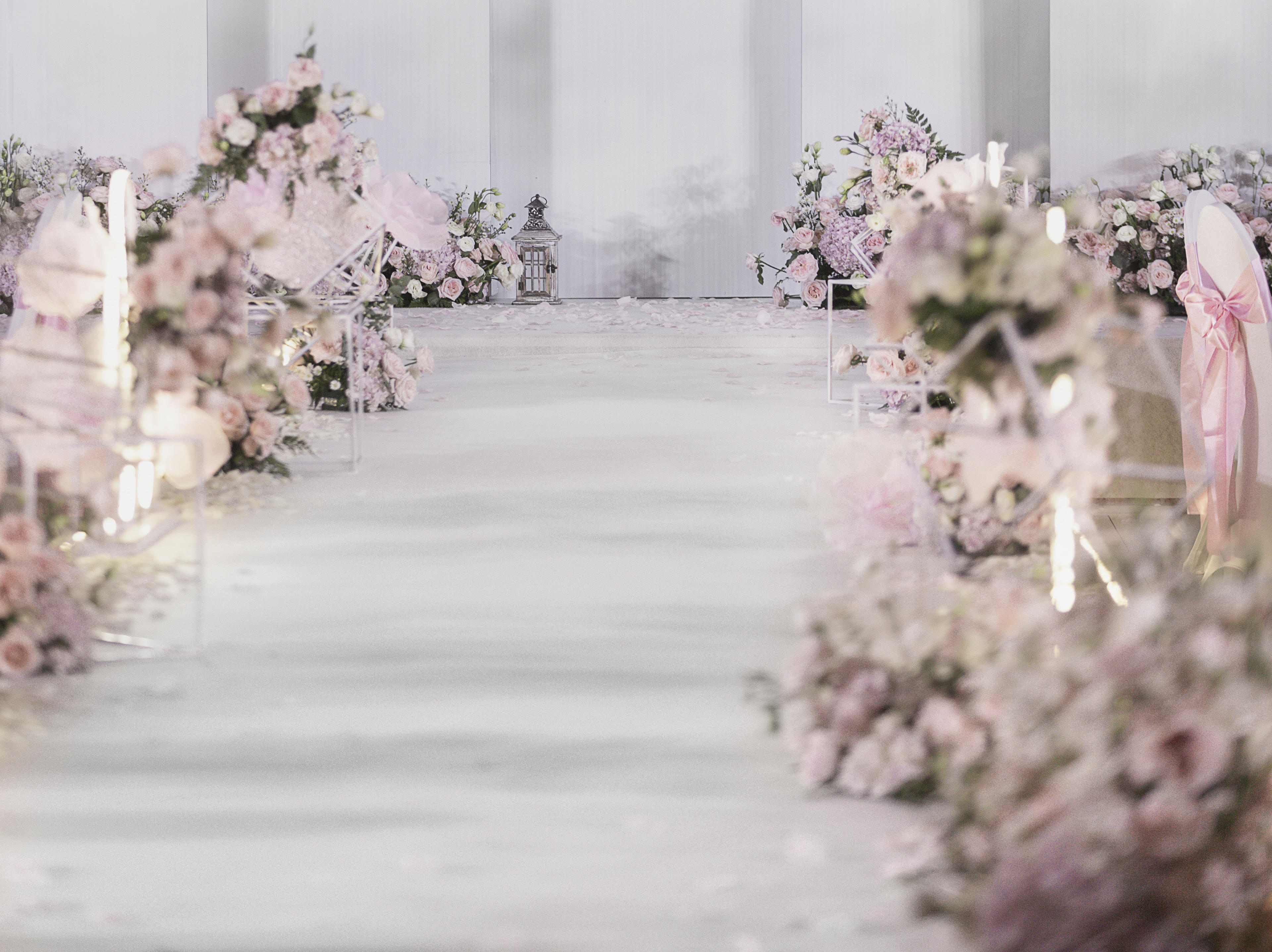 【领仕婚礼】浪漫的灰粉色婚礼